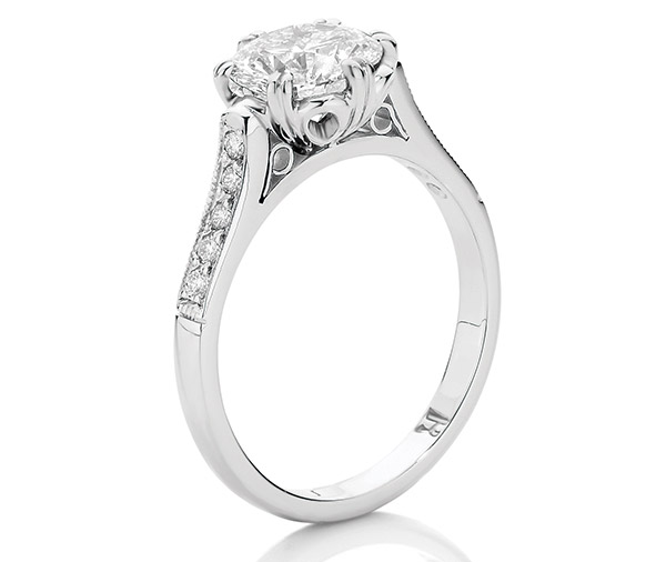 Charlston – Double Claw Vintage Diamond Engagement Ring – Jewellery ...