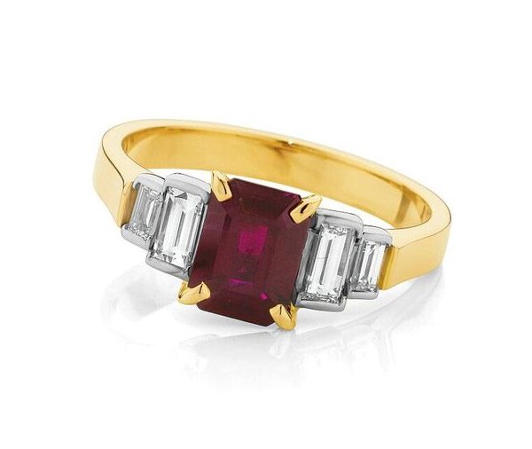Solitaire Kart Unisex Natural Ruby Ring With Lab Grown Diamond, For  Astrology, Size: 5 To 15 Carat at Rs 12000 in New Delhi