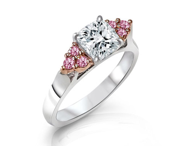 Carlotto – Pink Diamond Cushion Cut Engagement Ring – Jewellery Shop Sydney