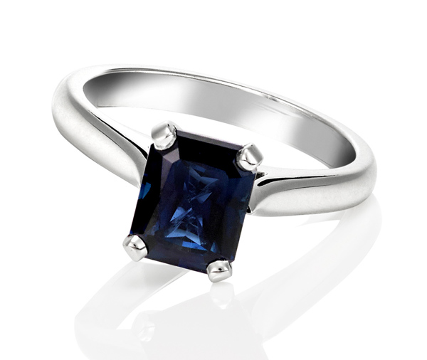 Elizabeth – Art Deco Australian Emerald Cut Sapphire Engagement Ring –  Jewellery Shop Sydney