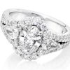 MALIA – OVAL AND PEAR CLUSTER WITH SPLIT DIAMOND SHOULDERS